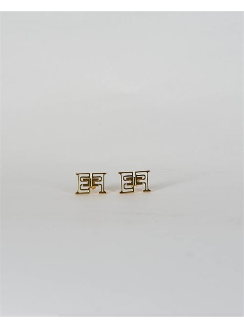 Enamelled logo earrings Elisabetta Franchi ELISABETTA FRANCHI | Earrings | OR53A42E2U95